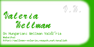 valeria wellman business card